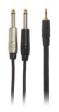 BESPECO ROCKIT Interlink Cable Jack 3,5 TRS - 2x Jack Mono 1,5 m