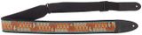 PRS 2.4&quot; Padded Guitar Strap w/FLASH, Custom Jacquard Birds Wavelength, Orange