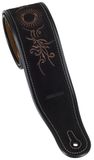 AMUMU Embroidered Totem Suede Strap Black