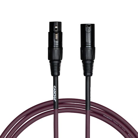 CASCHA Standard Line Mic Cable Purple 2m