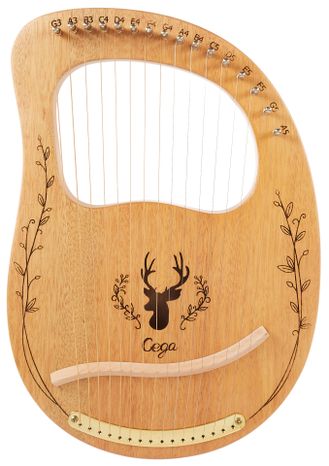 CEGA Lyre Harp 16 Strings Natural