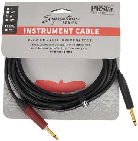 PRS Signature Instrument Cable 18&apos; Straight Silent-Plug